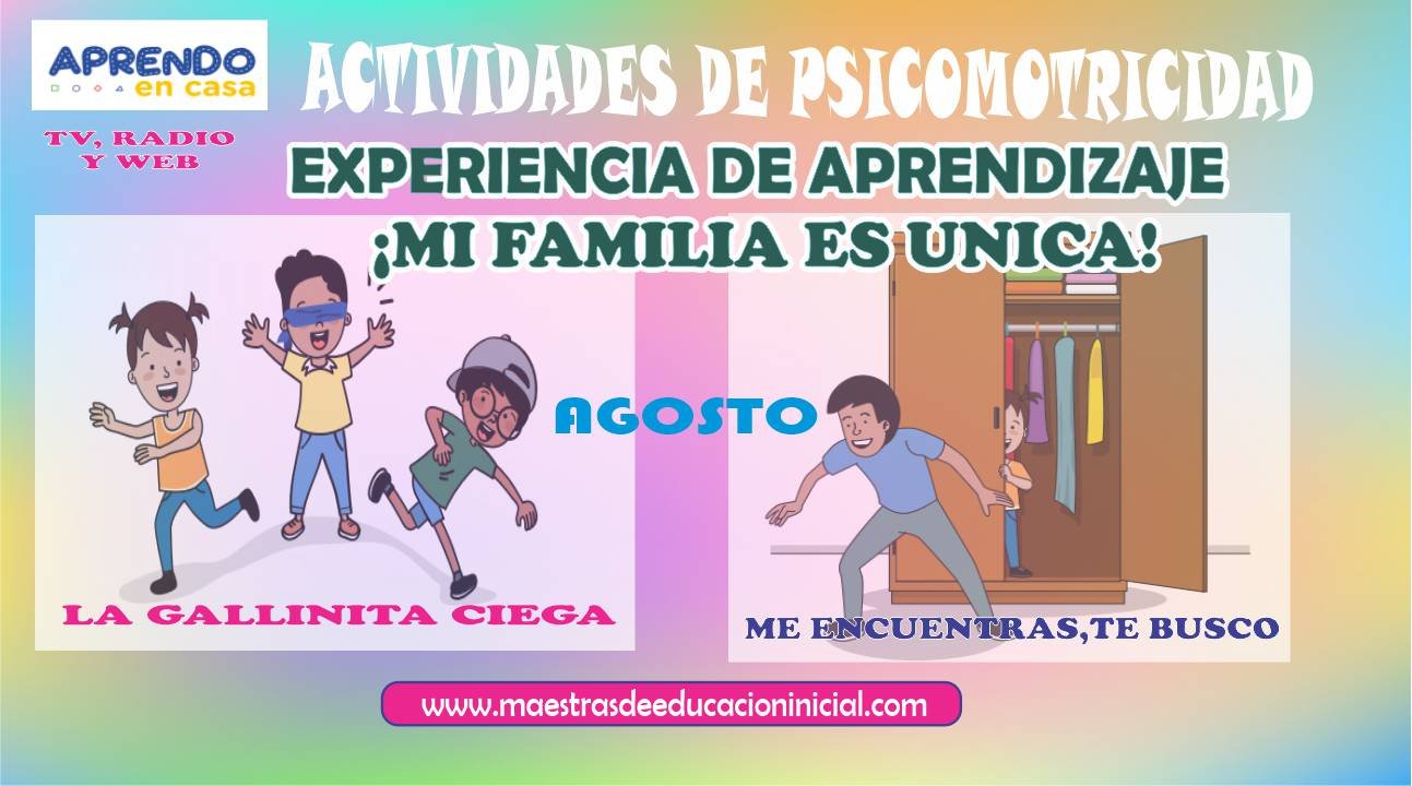 Actividades De Psicomotriz Para La Experiencia Mi Familia Es Nica